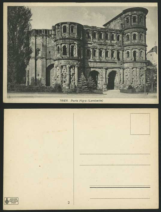 Germany Trier Old Postcard Gate - PORTA NIGRA Landseite