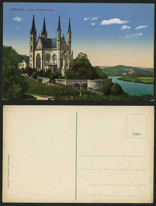 Germany Old Colour Postcard REMAGEN Appollinaris Church