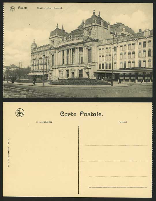 Belgium Old Postcard ANTWERP - Theatre lyrique Flamand