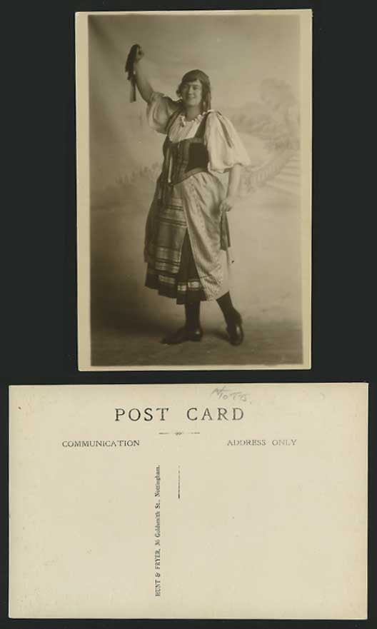 Ethnic Old R.P. Postcard A WOMAN in TRADITIONAL COSTUME