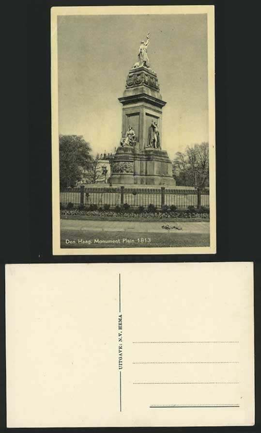 THE HAGUE Den Haag Old Postcard - Monument Plein 1813