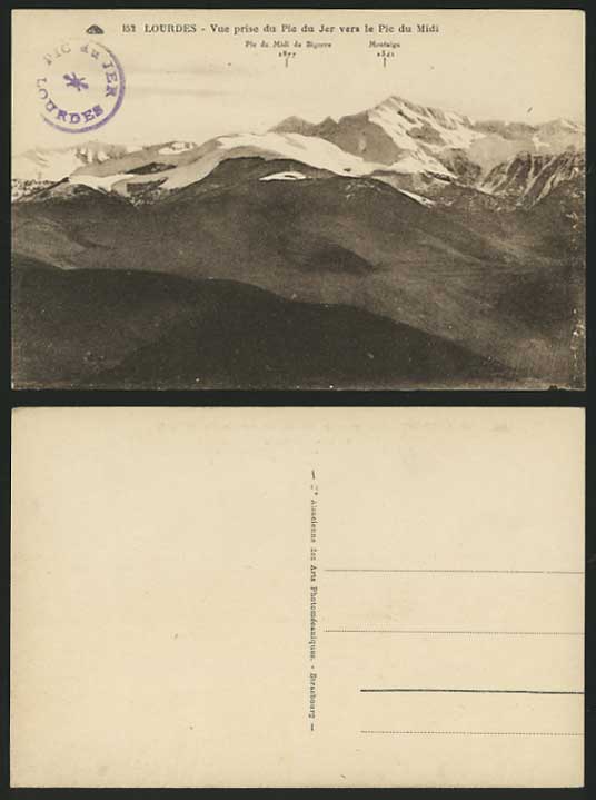 France Old Postcard LOURDES Pic Midi Bigorre, Montaigu