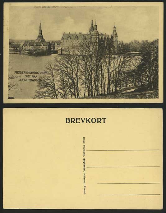 Denmark Old Postcard FREDERIKSBORG SLOT CASTLE Panorama