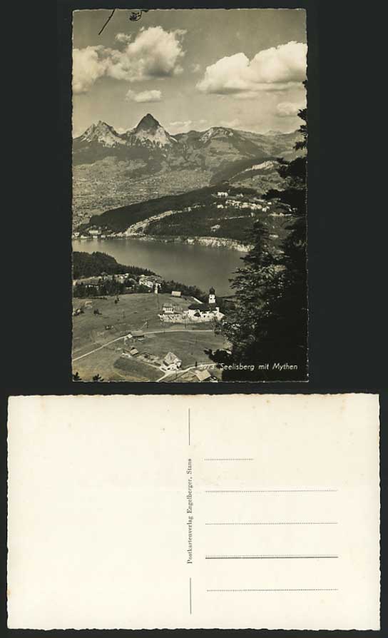 Swiss Old Postcard MYTHEN Seelisberg Air View Panorama