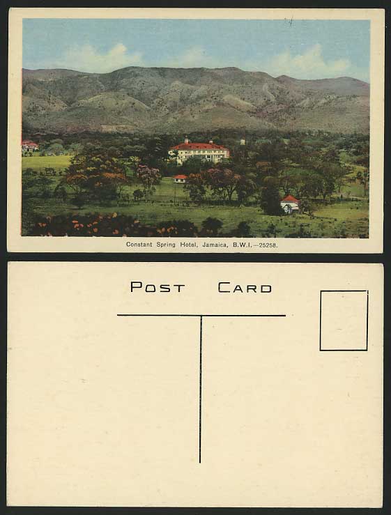JAMAICA Old Postcard - Hotel Constant Spring & Panorama