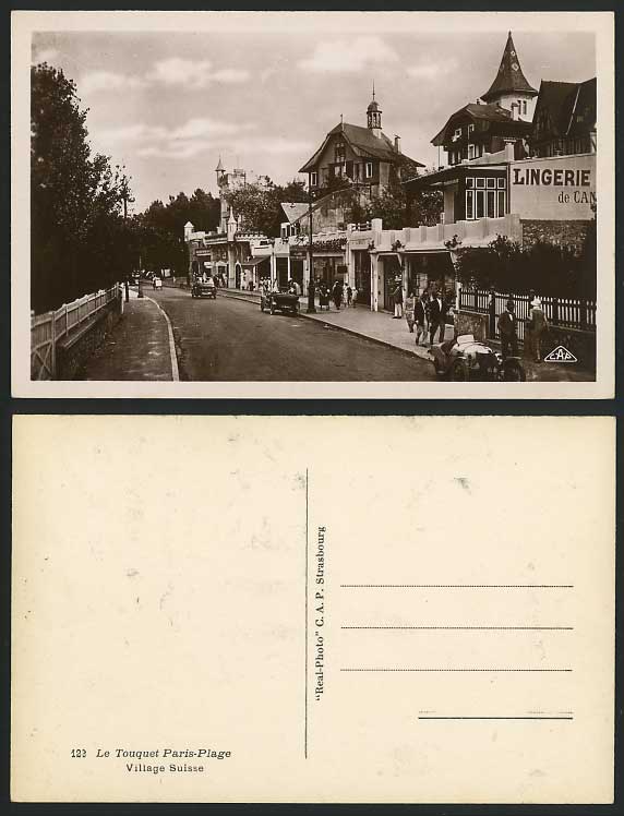 Le Touquet Paris-Plage Old Postcard Swis Village Suisse