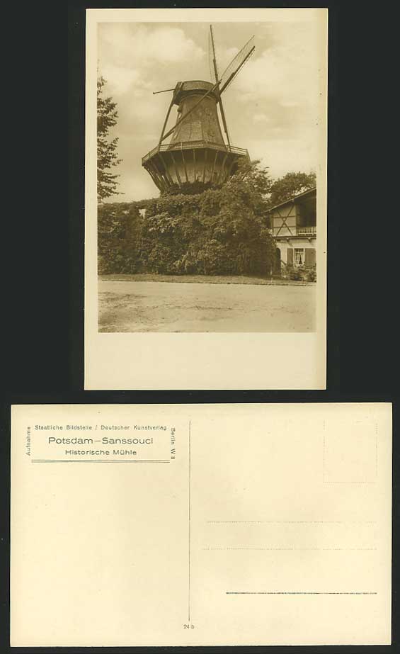 Germany Old R.P. Poscard - Sanssouci Potsdam - WINDMILL