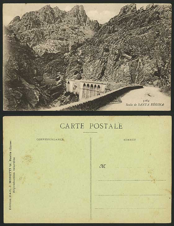 Scala de SANTA REGINA Old Postcard Road Viaduct Bridge