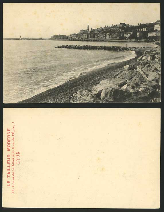 LYON Advertising Old Postcard BEACH Le Tailleur Moderne
