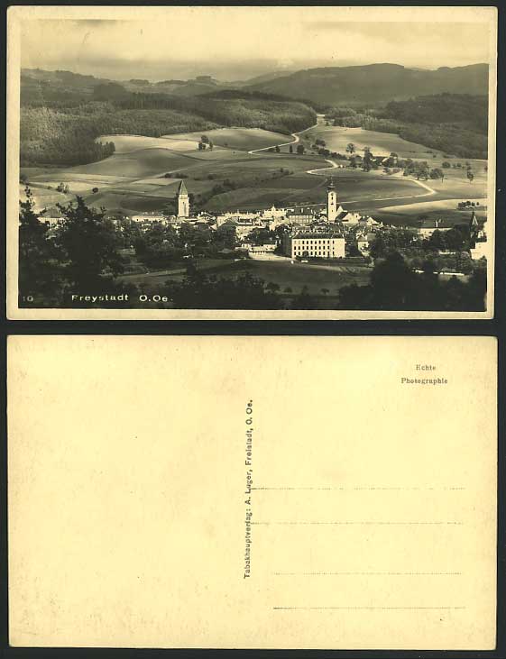 Austria FREYSTADT O.Oe Panorama Old Real Photo Postcard