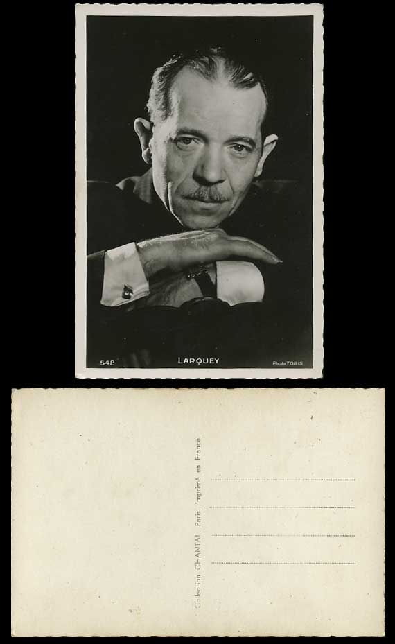 French Actor Mr. PIERRE LARQUEY Old Real Photo Postcard