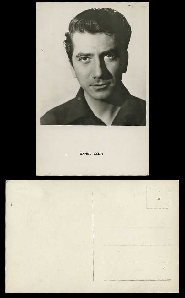 French Actor Mr. DANIEL GELIN - Old Real Photo Postcard