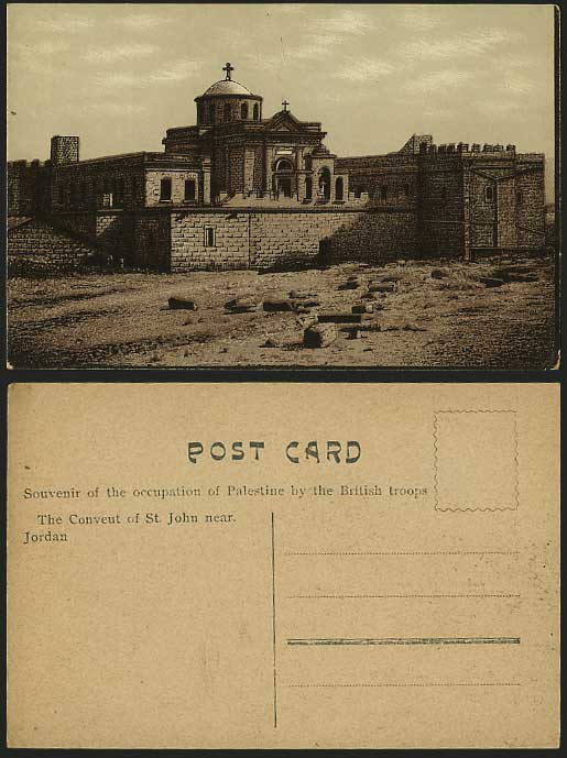 CONVENT / CONVEUT of ST. JOHN near JORDAN Old Postcard