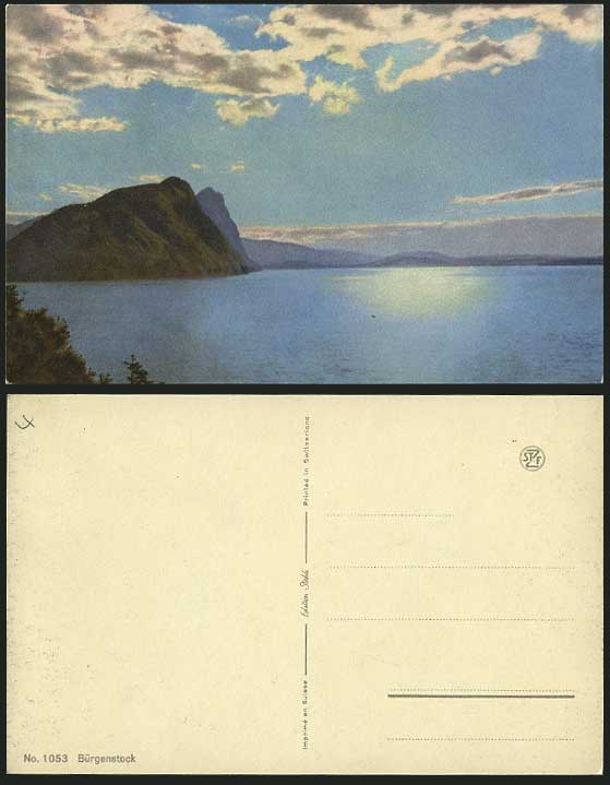 Switzerland BURGENSTOCK Old Color Postcard Buergenstock