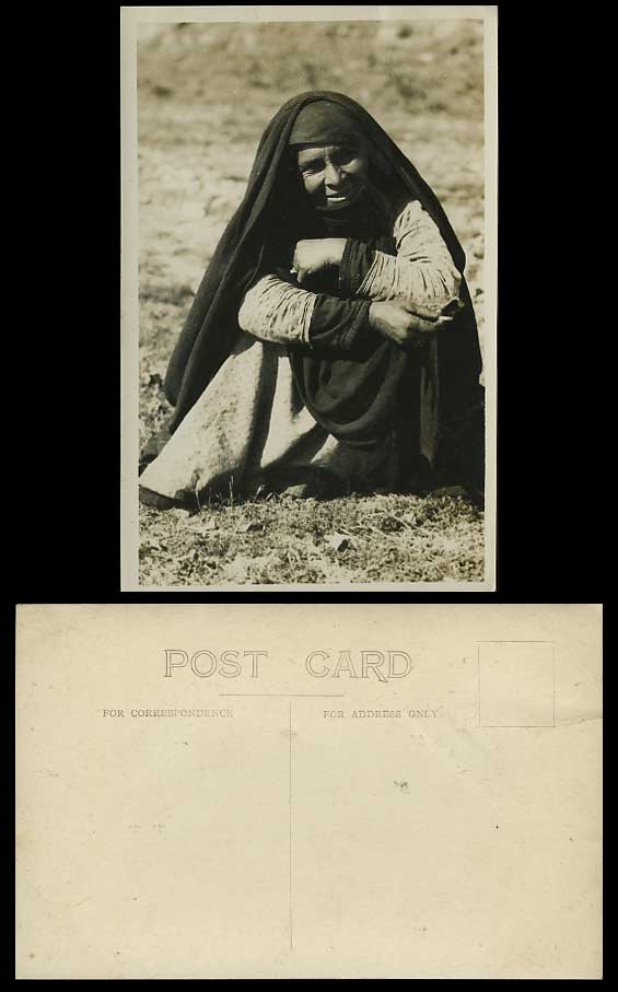 Egypt Old RP Postcard Ethnic Life Native Egyptian Woman