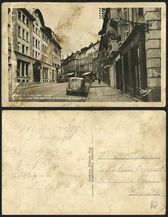 GAP Hotel des Postes - Chambre de Commerce Old Postcard