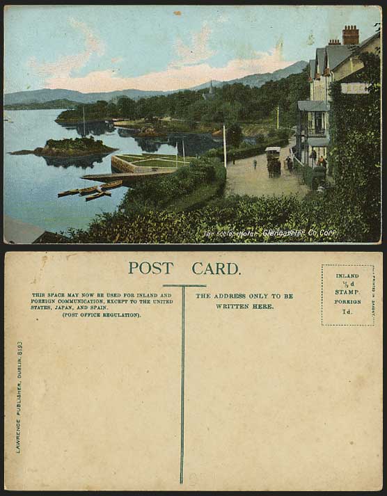 Ireland Cork Old Postcard Glengariff - THE ECCLES HOTEL