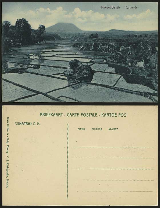 Indonesia Old Postcard VOLCANO Rakoet-Bessie RYSTWELDEN