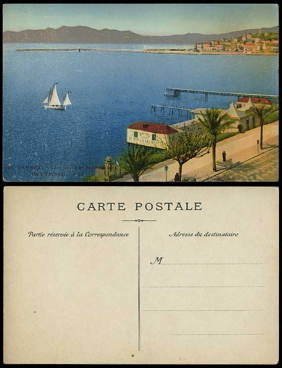 CANNES Old Postcard - Vue sur Les Montagnes de ESTREREL