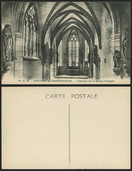 France Chateau Chateaudun, Sainte-Chapelle Old Postcard