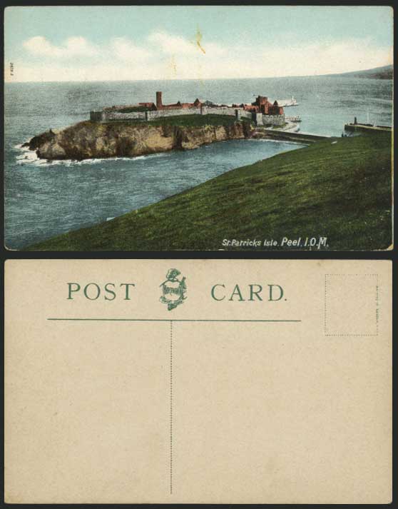 Isle of Man Old Postcard ST. PATRICKS ISLE, PEEL Castle