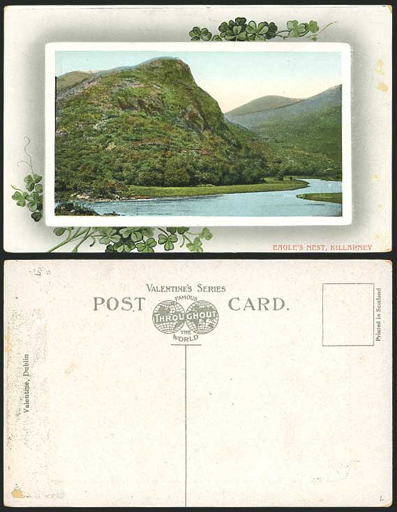 Killarney Co. Kerry Old Postcard Eagle's Nest Mountains