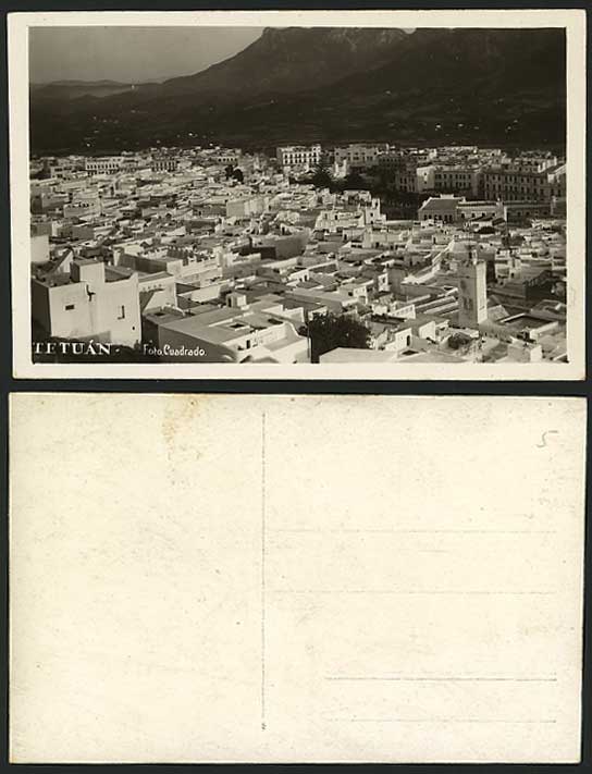 Morocco Old Real Photo Postcard TETUAN - Foto Cuadrado