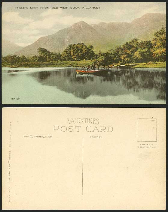 Ireland Killarney Co. Kerry Old Colour Postcard Eagle's Nest from OLD WEIR QUAY