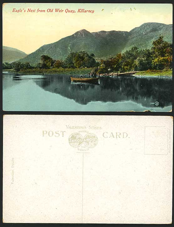 Ireland Killarney Old Colour Postcard Eagle's Nest from OLD WEIR QUAY