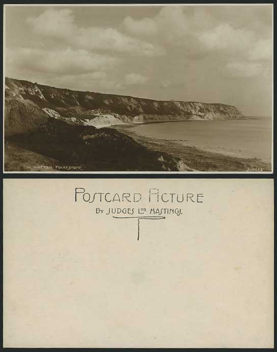 Folkestone Old Judges' R.P. Postcard THE WARREN, Cliffs
