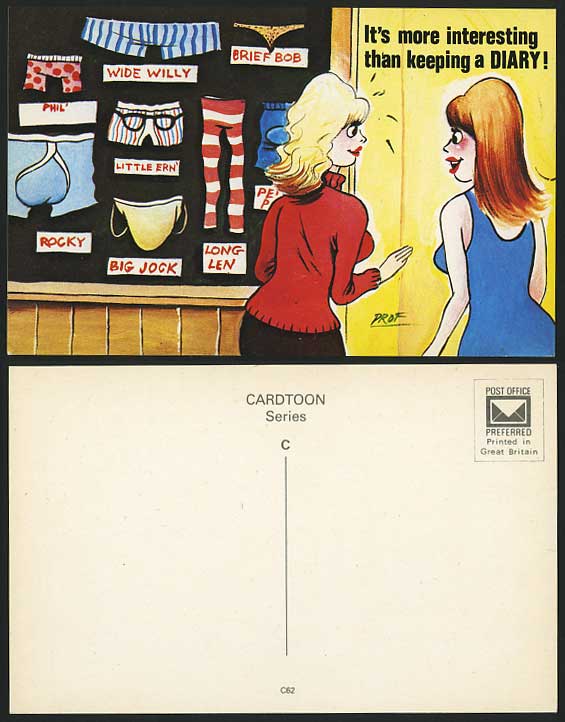Comic Old Postcard Men's Underpants - More Interesting