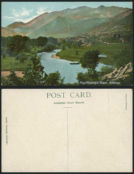 Co. Kerry Killarney - Magillicuddy's Reeks Old Postcard