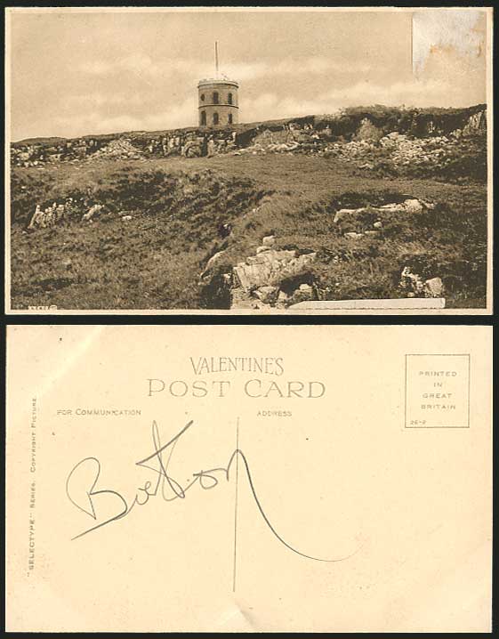 England Derbyshire Buxton - Tower - Rocks Old Postcard