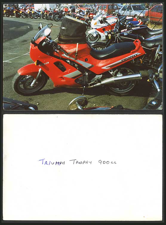 MOTORCYCLE - Triumph Trophy 900 cc Old Colour R.P. Card