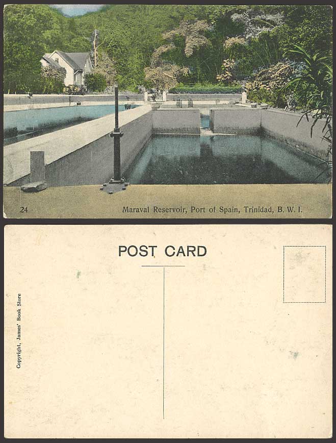 Trinidad Old Postcard MARAVAL RESERVOIR - Port of Spain