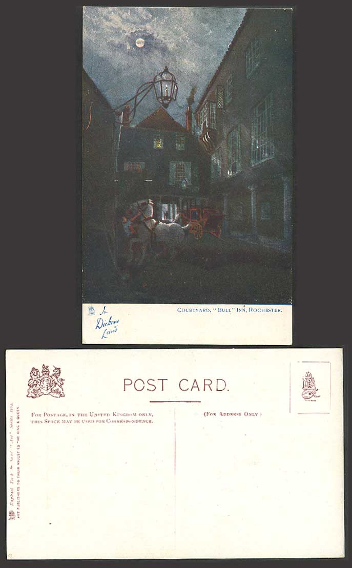 ROCHESTER Kent - Courtyard BULL INN Old Tuck's Postcard