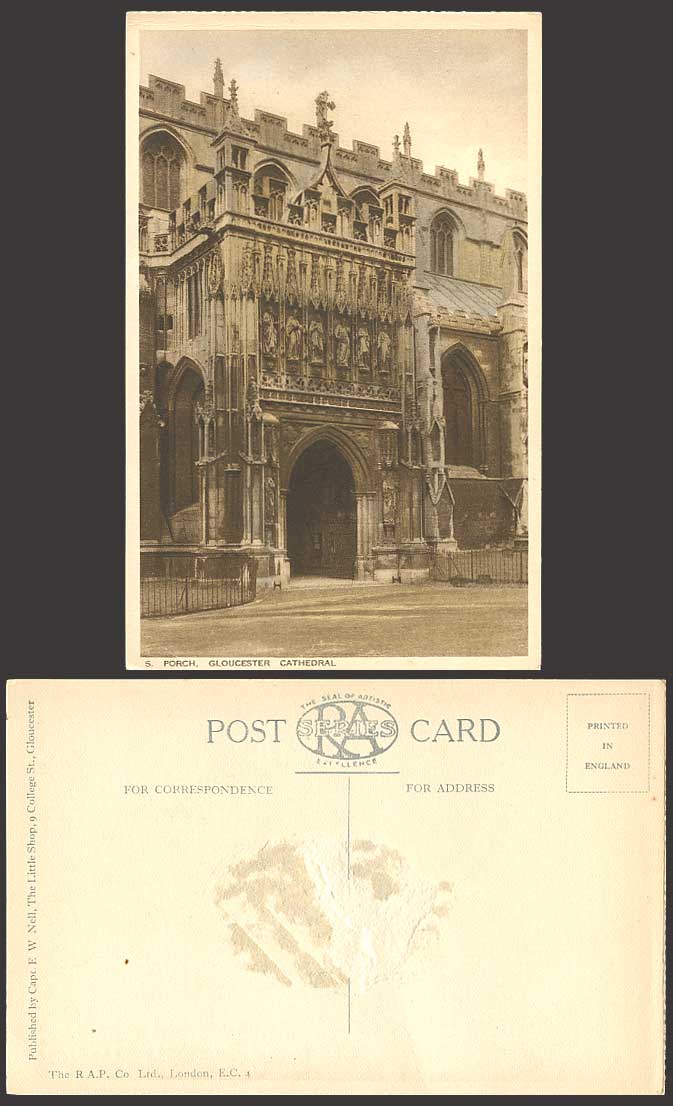 Gloucester Cathedral South Porch Door Old R.P. Postcard