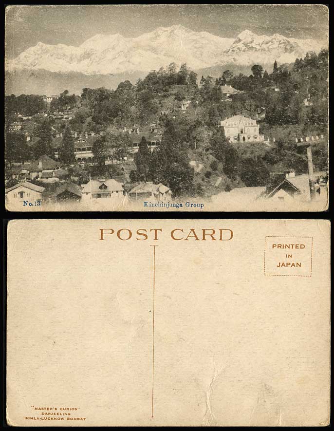 India Old Postcard Kinchinjunga Group Darjeeling Kinchunjunga Snowy Mountains 13