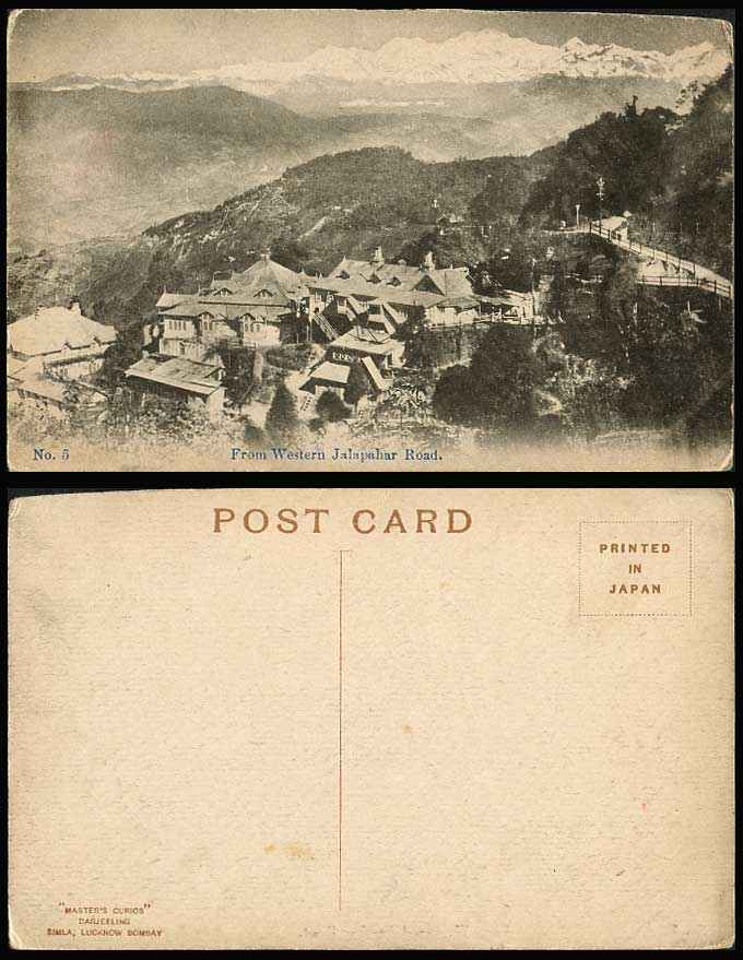 India Old Postcard From Western Jalapahar Jellapahar Road, Darjeeling, Mountains