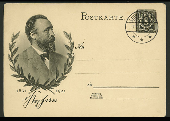 Germany 1931 Post Stationery Card HEINRICH VON STEPHAN