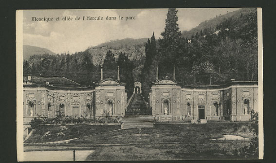 Italy Old Postcard Mosaique et allee de l'Hercule Park