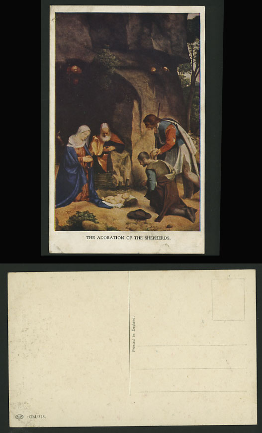 Spain Old Postcard Shepherds Adoration G. Palma Elder
