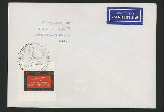 Netherlands 1966 Cover DUTCH COMPANY PHILIPS CANCEL Dutch Envelope Holland