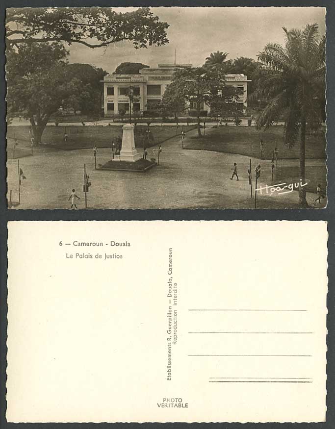 Cameroon Cameroun Old R.P. Postcard Douala Court of Palais de Justice Law Courts