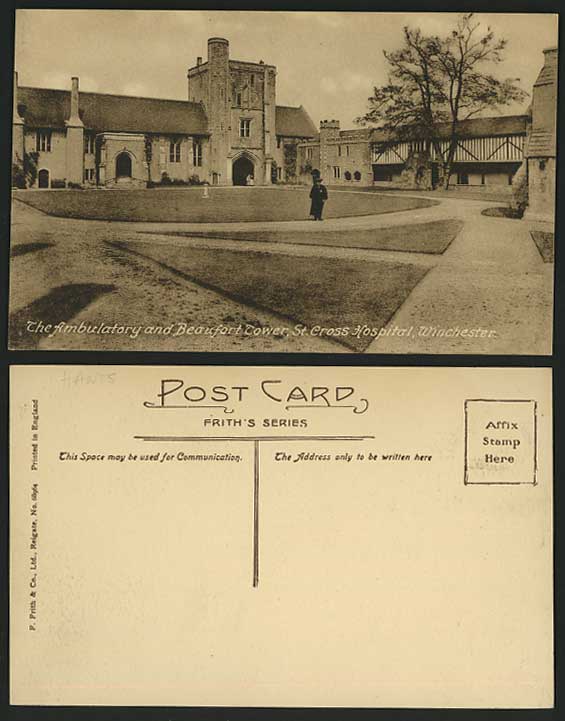 Winchester Old Postcard St. Cross Hospital - Ambulatory