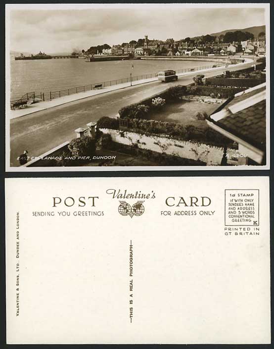 Argyll and Bute Old Postcard East Esplanade Pier DUNOON