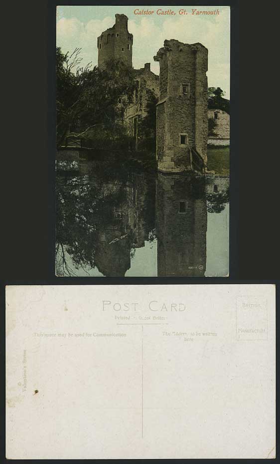 Great Yarmouth CAISTOR CASTLE Ruin Norfolk Old Postcard