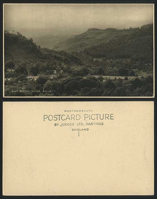 BETTWS-Y-COED Old Judges' Postcard Mountains & Panorama