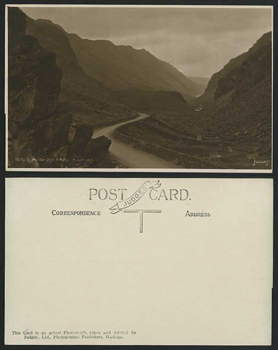 LLANBERIS PASS N. Wales Old Judges' Real Photo Postcard
