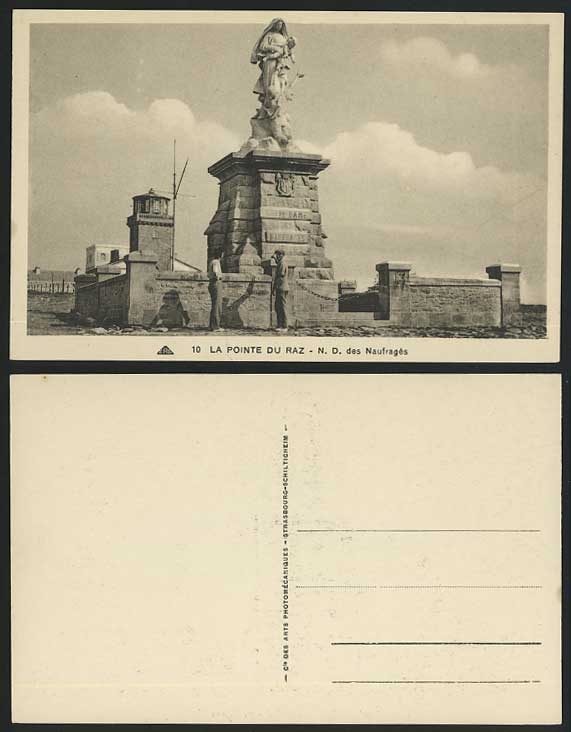 LA POINTE-DU-RAZ N.D. Naufrages Old Postcard Lighthouse